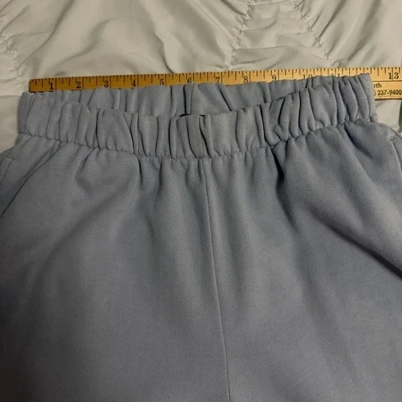 Brandy Melville Light Blue‎ Jogger Sweatpants Women's  Elastic Waist Fleece - Picture 4 of 7